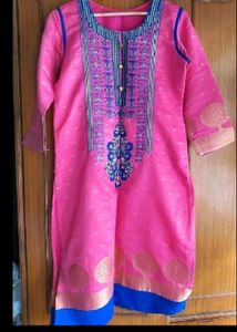 New Chanderi Silk Kurti