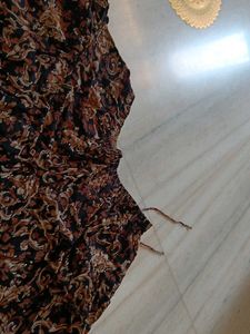Bohemian Floral Print Maxi Skirt