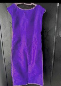 Purple Silk Kurta