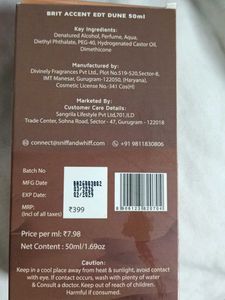Dune Brit Accent Perfume - 50ml EDT