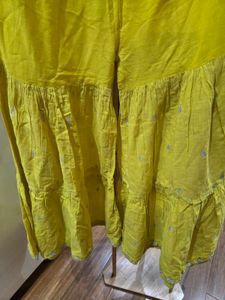 🇮🇳Freedom Sale🇮🇳Yellow Tiered Palazzo Pants