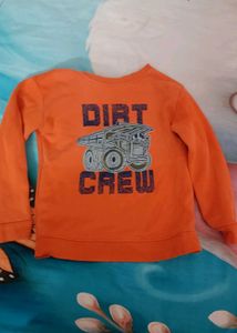 Boys Orange "Dirt Crew" Sweatshirt