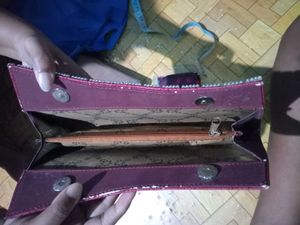 Elegant Maroon Clutch