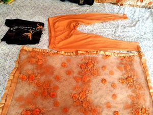 new silk saree with kurti set