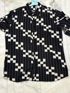 Black & White Patterned Shirt