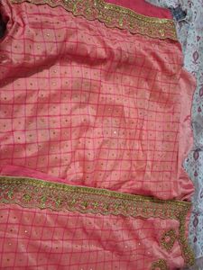 Embellished Pink Silk Saree