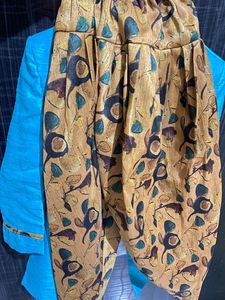 INDIAN ETHNIC FULL SLEEVS JACQUARD INDO WESTERN SHERWANI AND DHOTI SET
