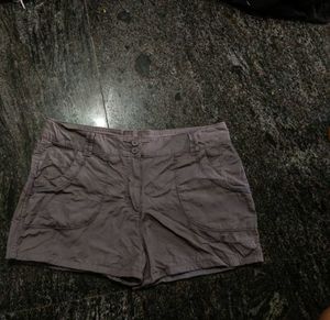 Grey Cargo Shorts