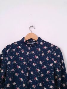 Shein Navy Blue Casual Top (Women's)
