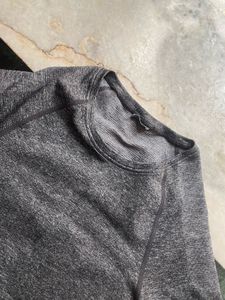 Grey Crop Athletic Top