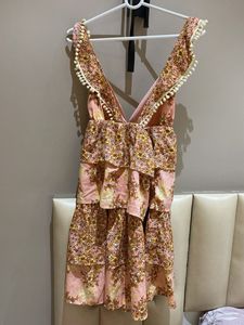 Boho Tiered Floral Mini Dress