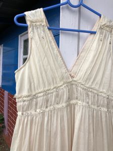 Korean Off White Dress