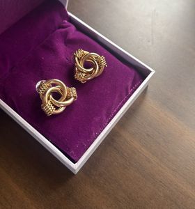 Chic Gold Knot Earrings