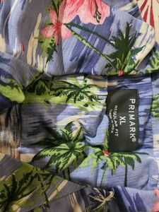 Men's Tropical Print Short Sleeve Shirt