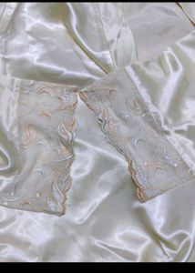 (Wink) Emerald Satin Nighty with Robe