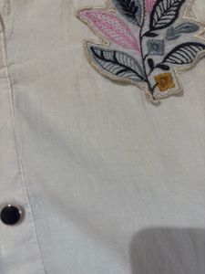 Elegant White Embroidered Kurta Set