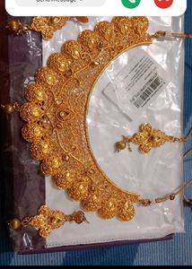 Exquisite Gold Toned Necklace Set