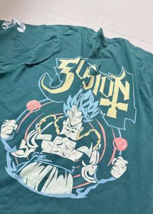Green Graphic oversized T-Shirt