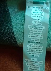 Authentic Burberry Silk/Cashmere Giant Scarf