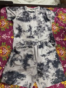 Tie-Dye T-Shirt and Shorts Set