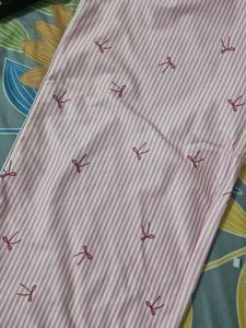 Pink Striped Drawstring Pants