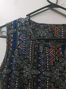 Bohemian Print Sleeveless Maxi Dress