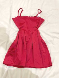 red Spaghetti Strap Dress