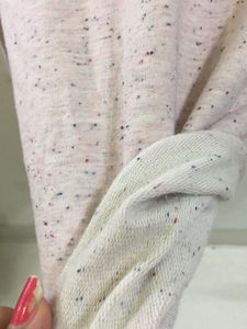 Light Pink Textured Long Sleeves Top