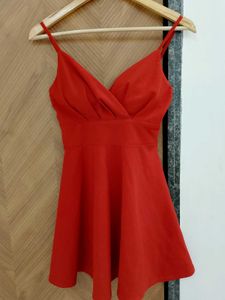 Stunning Red Spaghetti Strap Dress