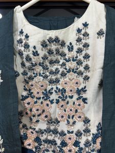Embroidered Kurta Set with Jacket