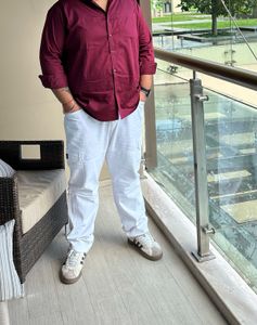 Men's White Cargo Pants