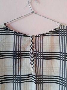 Chic Plaid Tie-Front Top