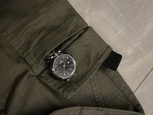green cargo skirt