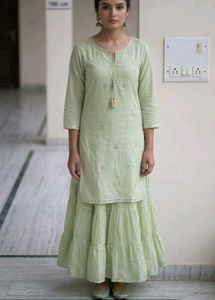 Chic Mint Green Kurta Set