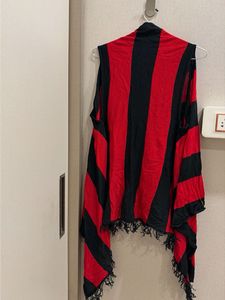 Striped Sleeveless Cardigan