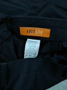 Charcoal Pinstripe Formal Pants
