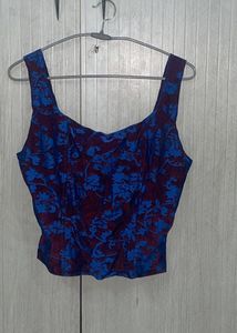 Floral Print Corset Top