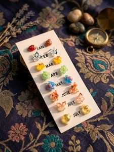 Cute Monthly Theme Earrings Set