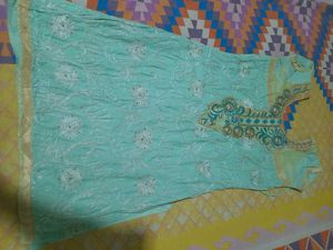 Elegant Mint Green Embroidered Kurta
