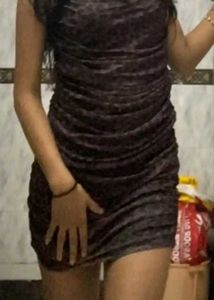 Stylish Bodycon Animal Print Dress