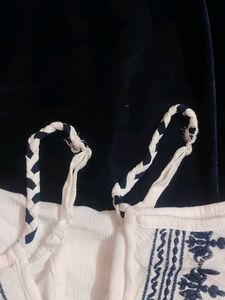 White Embroidered Cami Top
