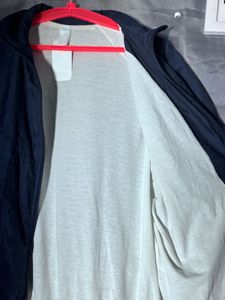 Men's Navy Blue Zip-Up Jacket