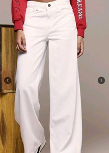 White Wide Leg Jeans