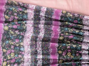 Bohemian Floral Tiered Maxi Skirt