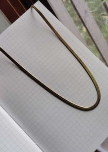 Elegant Gold  🐍 chain Herringbone Necklace