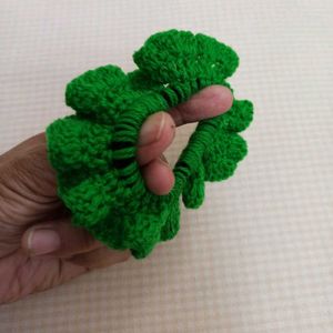 Hand Crocheted Scrunchies (pair)