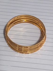 New Set of 4 Gold Bangles