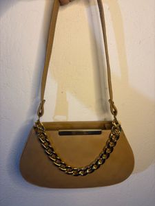 Stylish Golden Chain Shoulder Bag