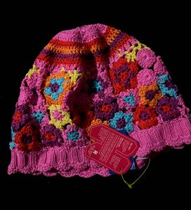 Vibrant Crochet Hat - Bohemian Style