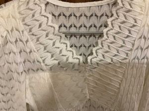 Sheer Lace V-Neck Cropped Top